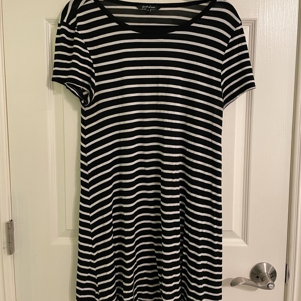 Striped t-shirt dress